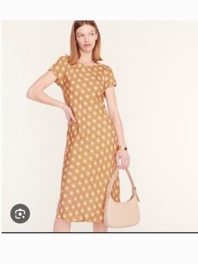 Jcrew eco cupro t shirt dress in sunburst 00